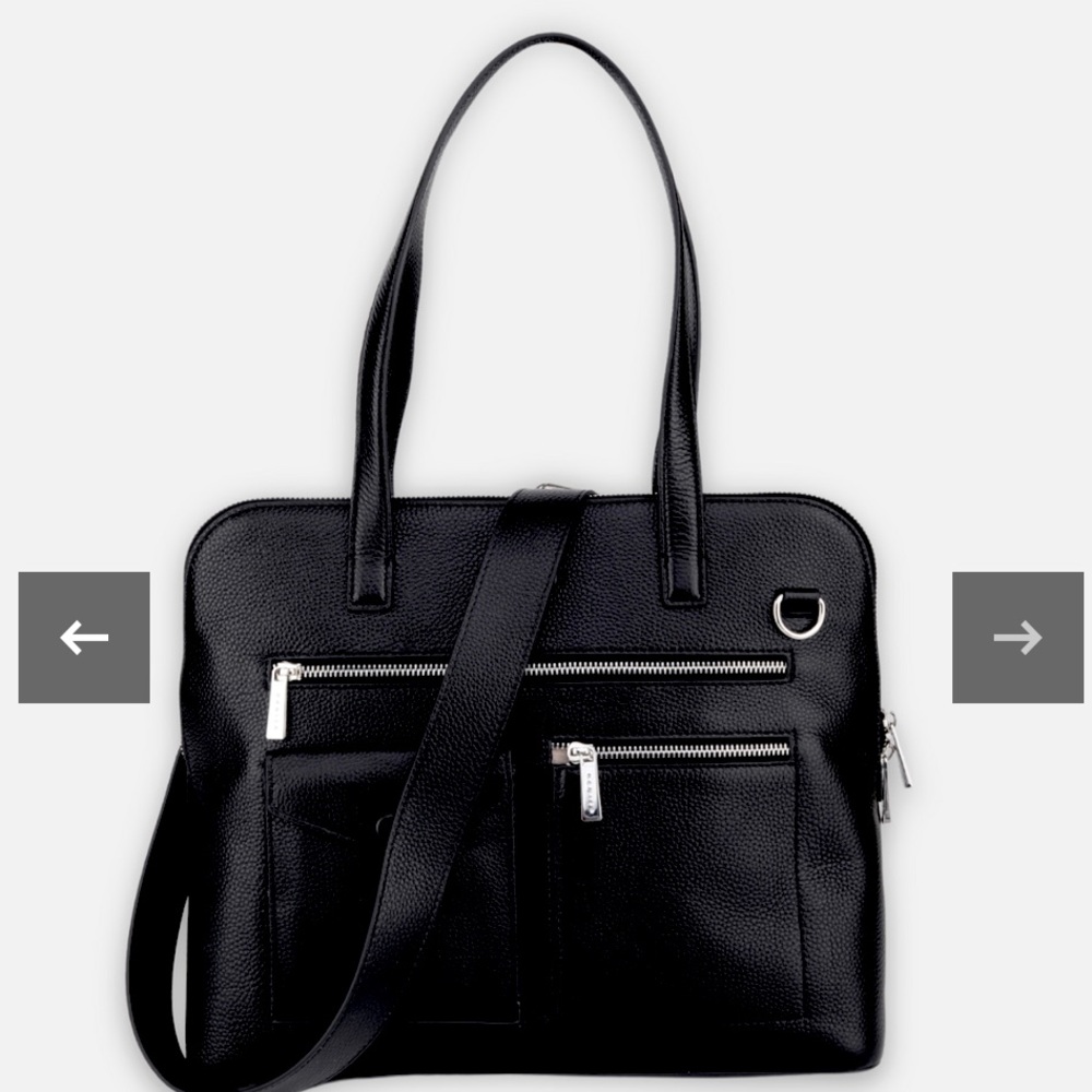 🖤🆕NWT Danier Black Leather Tote Bag